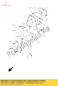 yamaha 5EUF831300P8 deksel lnmg - Onderkant