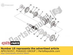 Aprilia AP9150357, O-ring d21,95x1,78, OEM: Aprilia AP9150357