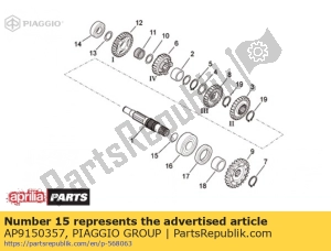 aprilia AP9150357 o-ring d21,95x1,78 - Dół