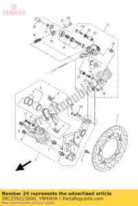 yamaha 59C259215000 colchete, suporte - Lado inferior