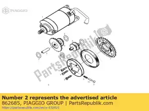 Piaggio Group 862685 washer - Bottom side