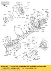 Here you can order the gasket,generator cove klx250-d from Kawasaki, with part number 110601326: