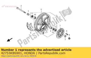 honda 42753KBS901 valve, rim (wonder) - Bottom side