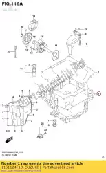 Here you can order the pan,oil from Suzuki, with part number 1151124F10: