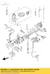 Here you can order the harness,wiring from Suzuki, with part number 3661031F60: