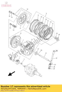 yamaha 5VLE61641000 plate, thrust 2 - Bottom side