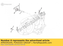 Aprilia AP8509209, Broche d8.51x7.6, OEM: Aprilia AP8509209