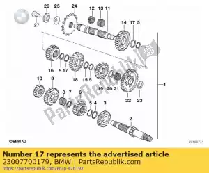 bmw 23007700179 interm.ring - Bottom side