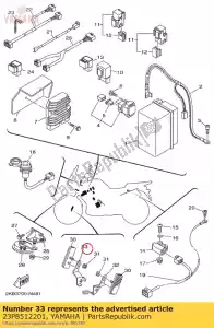yamaha 23P8512201 wspornik, odb?y?nik - Dół