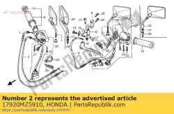 Aquí puede pedir cable comp. B, acelerador de Honda , con el número de pieza 17920MZ5910: