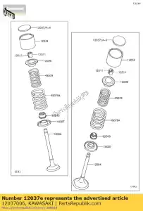 kawasaki 12037006 shim-tappet, 2,25t z1000-j1 - Lado inferior