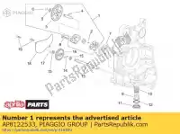 AP8122533, Piaggio Group, pompa olio assy. aprilia  leonardo 250 1999 2000 2001 2002 2003 2004, Nuovo