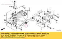 52430MGH640, Honda, protector, ajustador de precarga honda vfr  f crosstourer x dtc fd xd dct vfr1200x vfr1200xd vfr1200xa 1200 , Nuevo