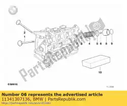 Here you can order the valve collet from BMW, with part number 11341307136: