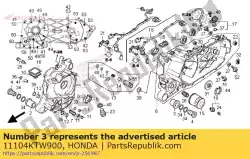 Qui puoi ordinare cespuglio, l. Gancio motore esterno da Honda , con numero parte 11104KTW900: