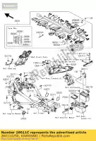 260110250, Kawasaki, câble, batterie (-) kawasaki er6n  d er6f er650 c ex650 er 6f abs 6n 650 , Nouveau