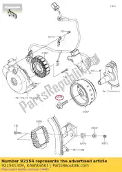 Aquí puede pedir perno bx250aef de Kawasaki , con el número de pieza 921541309: