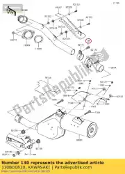 Here you can order the bolt-flanged,8x20 from Kawasaki, with part number 130BD0820: