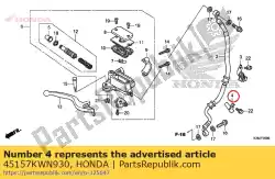 geen beschrijving beschikbaar op dit moment van Honda, met onderdeel nummer 45157KWN930, bestel je hier online: