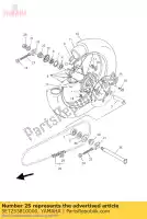 5ET253810000, Yamaha, Eixo, roda yamaha wr yz 125 250 400 426 450 1999 2000 2001 2002 2003 2004, Novo