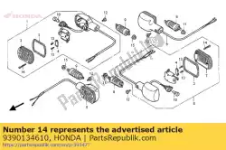 Aquí puede pedir tornillo, roscado, 4x25 de Honda , con el número de pieza 9390134610: