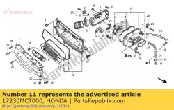 Ici, vous pouvez commander le élément comp., filtre à air auprès de Honda , avec le numéro de pièce 17230MCT000:
