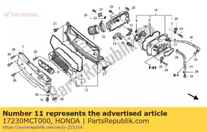 honda 17230MCT000 élément comp., filtre à air - La partie au fond