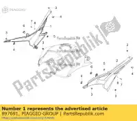 897691, Piaggio Group, prawy panel boczny aprilia  rs rs4 zd4kc000 zd4kca00 zd4kra00 zd4tk0008, zd4vx000, zd4tk0000 zd4tw000 zd4xaa00 zd4xab00 50 125 2011 2012 2013 2014 2016 2017 2018 2019 2020 2021 2022, Nowy