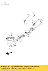 klem, connector van Suzuki, met onderdeel nummer 1446940F00, bestel je hier online: