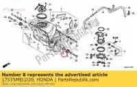 17535MELD20, Honda, ko?nierz, fr. ustawienie zbiornika honda  cbr 600 1000 2006 2007 2008 2009 2010 2011 2012 2013 2017 2018 2019, Nowy