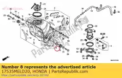 Here you can order the collar, fr. Tank setting from Honda, with part number 17535MELD20: