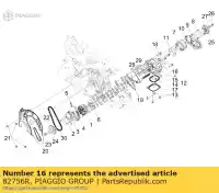 82756R, Piaggio Group, Anello di tenuta aprilia gilera  gp mana na srv zapm55103, zd4m55104, zapm55104 zd4rc000, zd4rca00, zd4rc001, zd4rcc00 zd4rcb00, zd4rcc01, zd4rce00 800 850 2007 2008 2009 2010 2011 2012 2016 2017 2018 2019, Nuovo