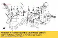 53140KCN010, Honda, presa stretta, acceleratore honda xlr  r xlr125r 125 , Nuovo