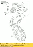 430820164, Kawasaki, pad-assy-brake kawasaki d tracker 150 , Nouveau