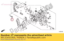 Ici, vous pouvez commander le boulon, bride, 8x32 auprès de Honda , avec le numéro de pièce 90131K01900: