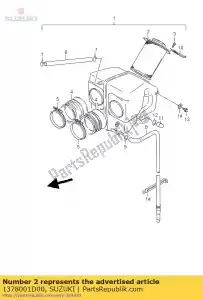 suzuki 1378001D00 filtro de aire - Lado inferior