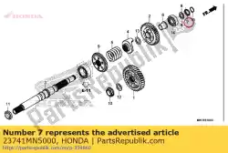 Aqui você pode pedir o retentor, eixo final em Honda , com o número da peça 23741MN5000:
