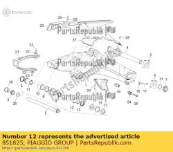 Tutaj możesz zamówić lh spacer od Piaggio Group , z numerem części 851825: