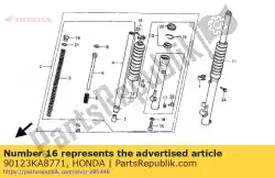 Aqui você pode pedir o parafuso, garfo (showa) em Honda , com o número da peça 90123KA8771: