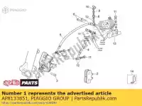 AP8133851, Piaggio Group, Pinza freno anteriore aprilia  scarabeo 125 250 300 2004 2005 2006 2007 2008 2009 2010 2011, Nuovo