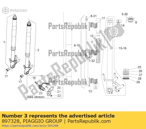 aprilia 897328 sleeve - Bottom side