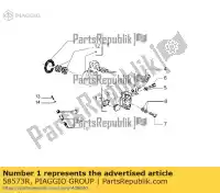 58573R, Piaggio Group, voorrem hydraulische pen vespa px vespa px zapm74100, zapm74101 zapm74200, zapm743d 125 150 200 1985 1992 2007 2008 2011 2016 2017 2018, Nieuw