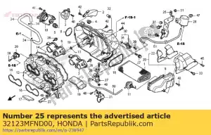 Honda 32123MFND00 suporte, acoplador (0 - Lado inferior
