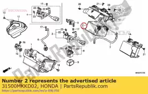 honda 31500MKKD02 bateria (hy110) (zasilanie eliiy) - Dół