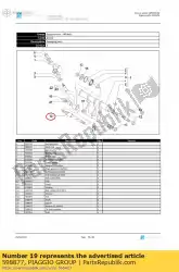 Here you can order the shaft from Piaggio Group, with part number 598877: