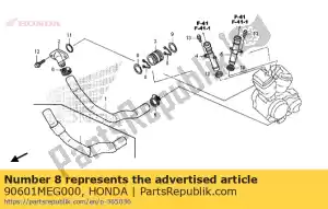 honda 90601MEG000 clip, anello, 22mm - Il fondo