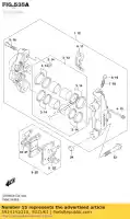 5914141G10, Suzuki, alfinete suzuki  dl gsx gsx r vzr 600 750 1000 1300 1800 2005 2006 2007 2008 2009 2010 2011 2012 2014 2015 2016 2017 2018 2019, Novo