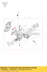 schroef m6 x 20 van Triumph, met onderdeel nummer T2046004, bestel je hier online: