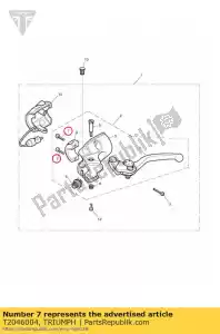 triumph T2046004 schroef m6 x 20 - Onderkant