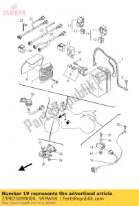 yamaha 23P825090000 wire, sub lead - Bottom side